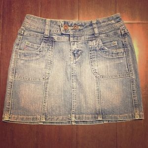 Hwy Denim Jean mini skirt Sz 0
